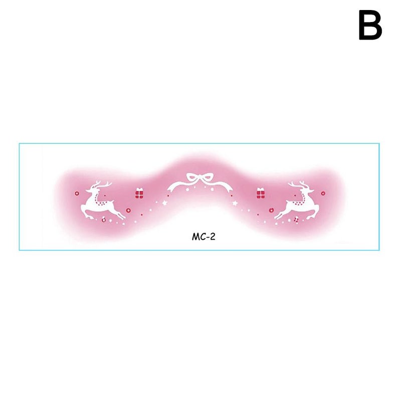 Christmas Makeup Face Stickers, Cute Blush, Prom Decorations, Funny and Creative Temporary Tattoo Stickers, 1pc